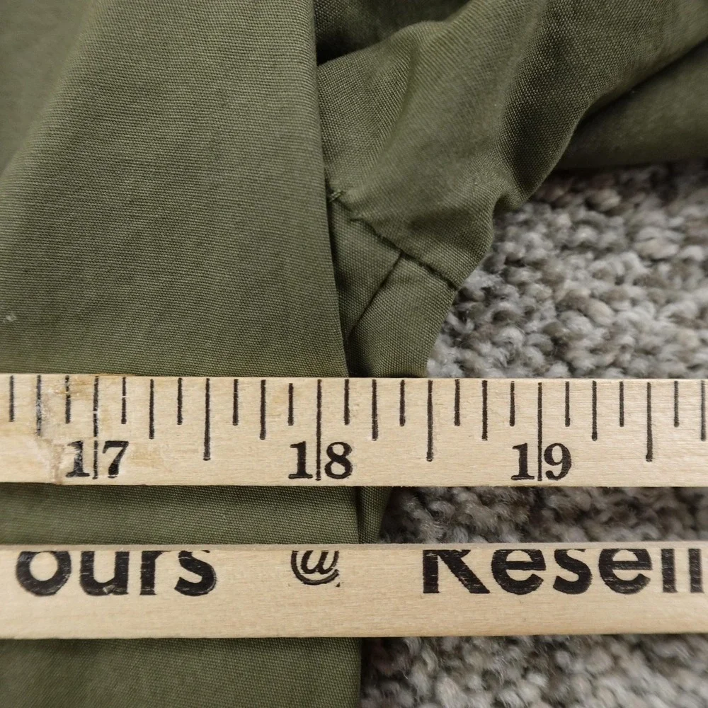 Banana Republic Jacket Womens S Green Military Full Zip Casual Field Coat Safari